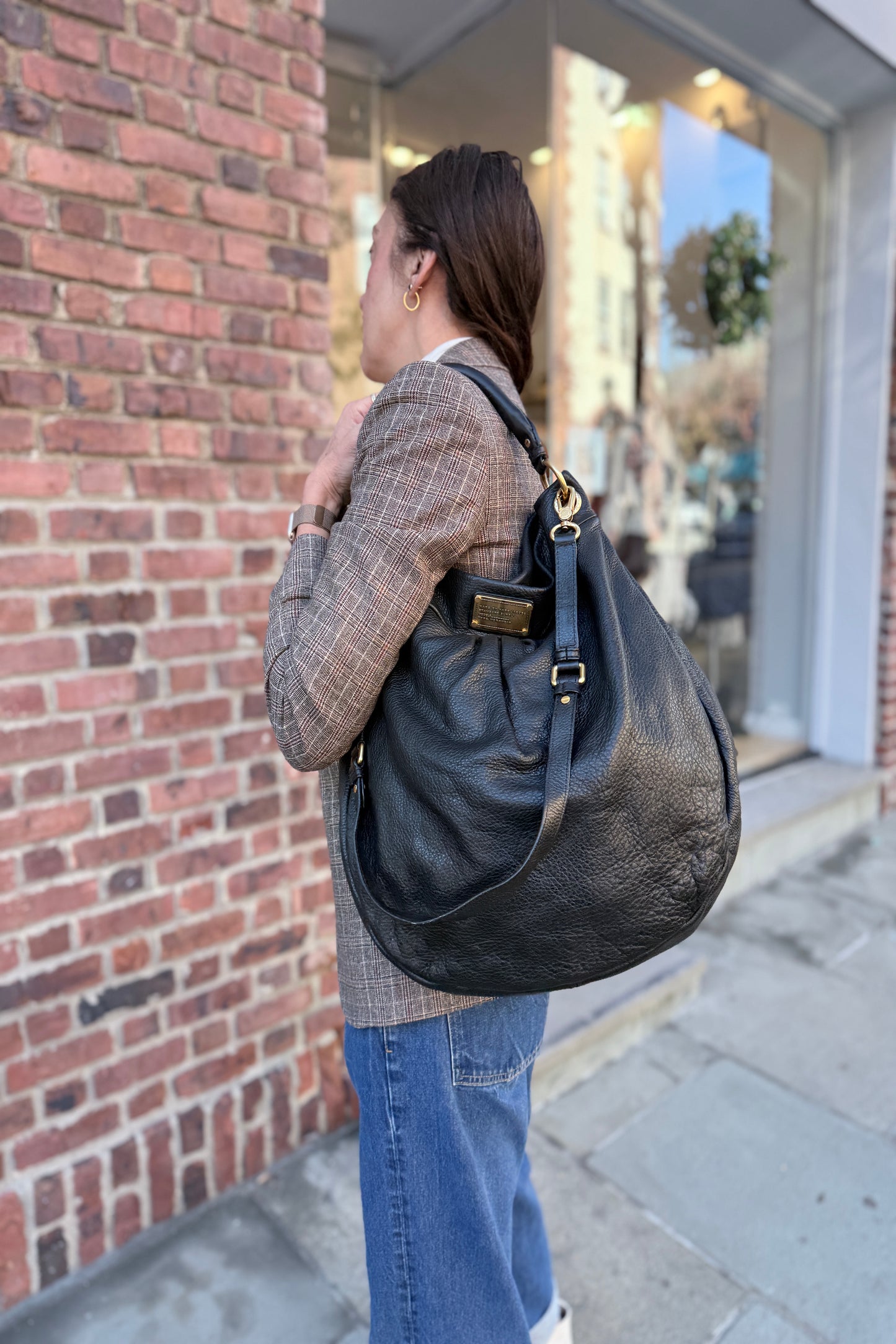 MARC JACOBS Leather Hobo Bag