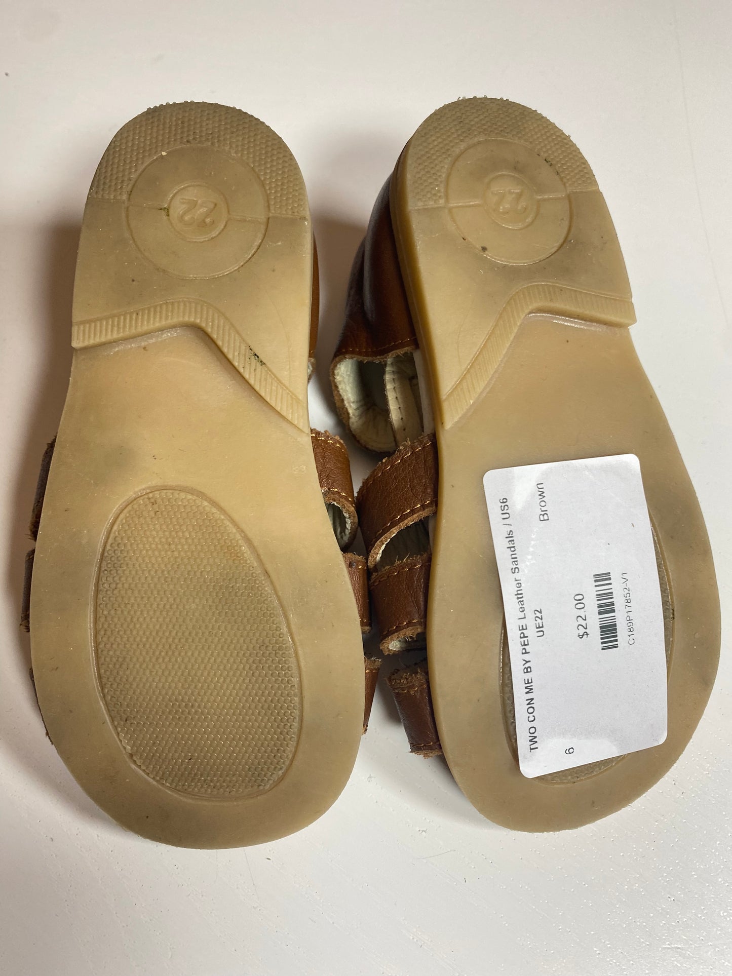 TWO CON ME BY PEPE Leather Sandals / US6 UE22