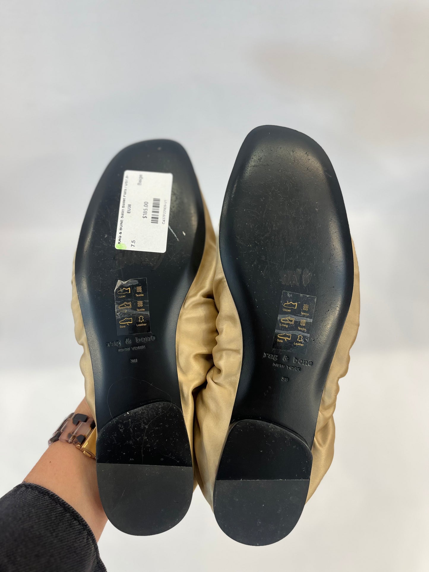 RAG & BONE Satin Ballet Flats / US7.5-EU38