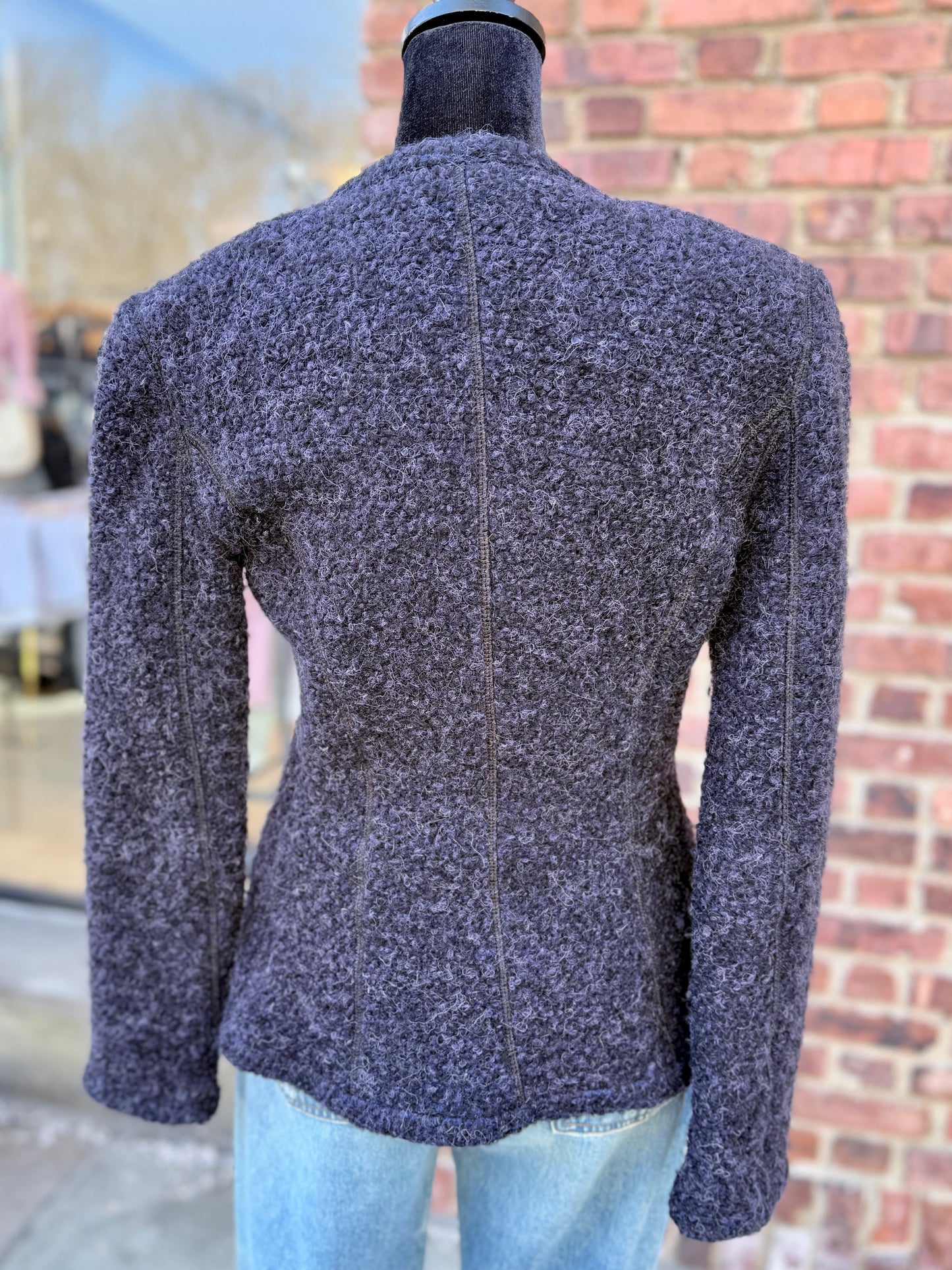 ARMANI Collection Wool LS Buttoned Jacket / US8-M