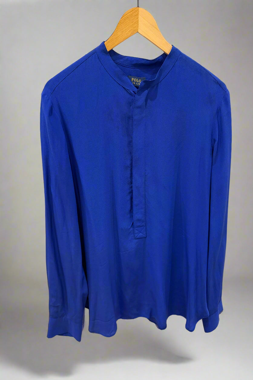 POLO RALPH LAUREN LS Silk Blouse / XL