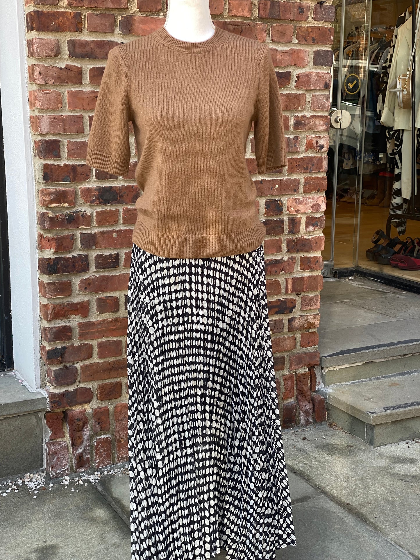 VINCE Wool Cashmere SS Brown Sweater / S