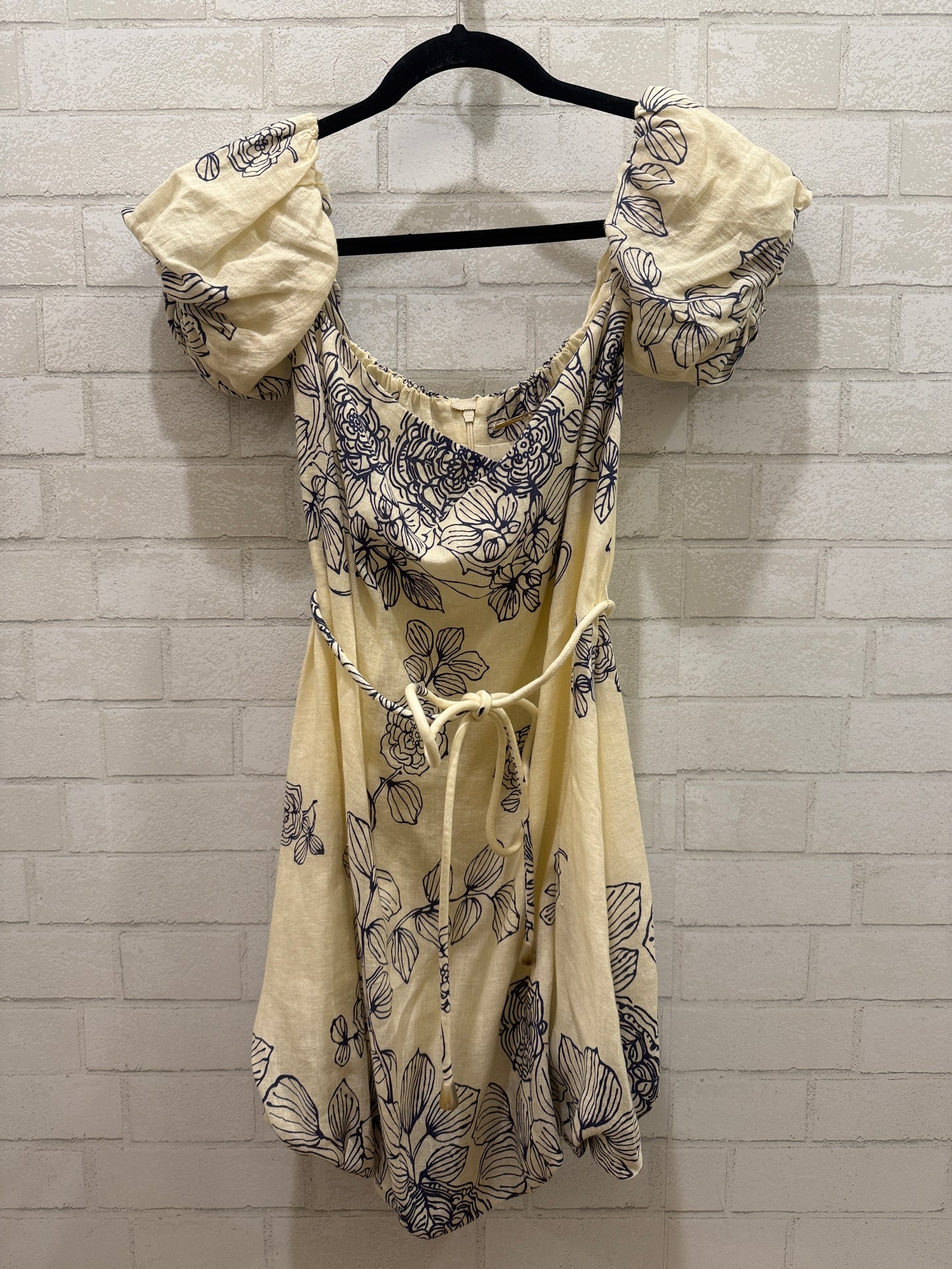 ALEXIS Off the Shoulders Mini Dress with Belt / S