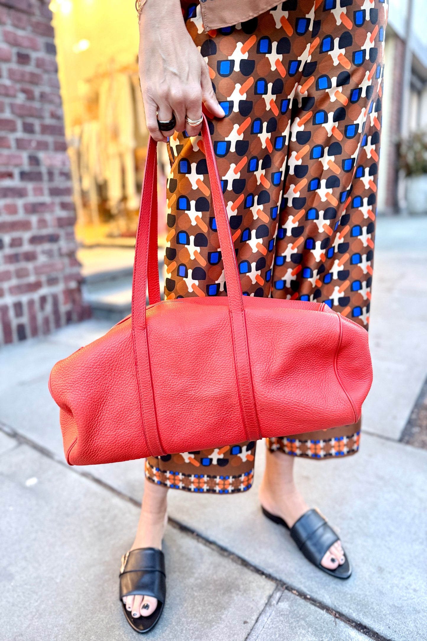 SIMON MILLER Leather Bowling Bag