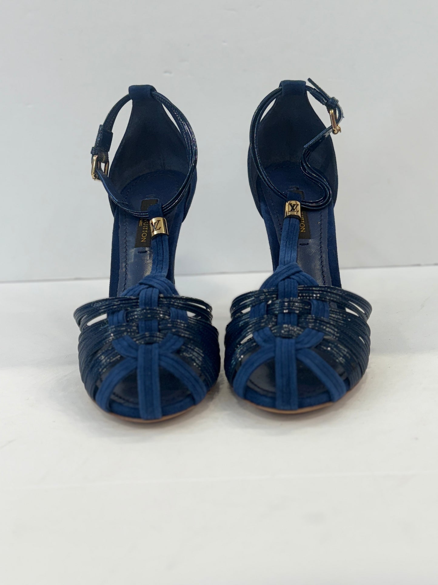 LOUIS VUITTON High Heels Leather and suede Sandals /EU36.5- US6.5