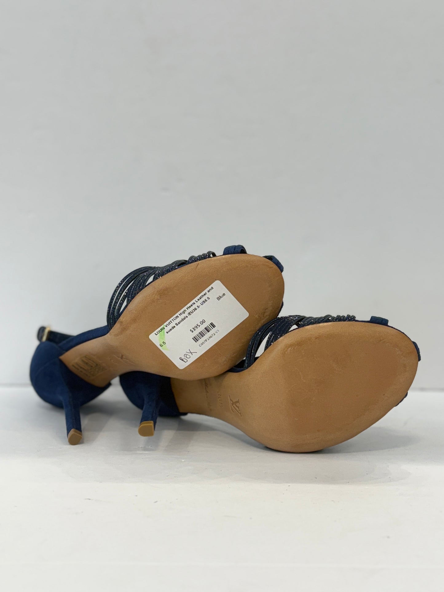 LOUIS VUITTON High Heels Leather and suede Sandals /EU36.5- US6.5