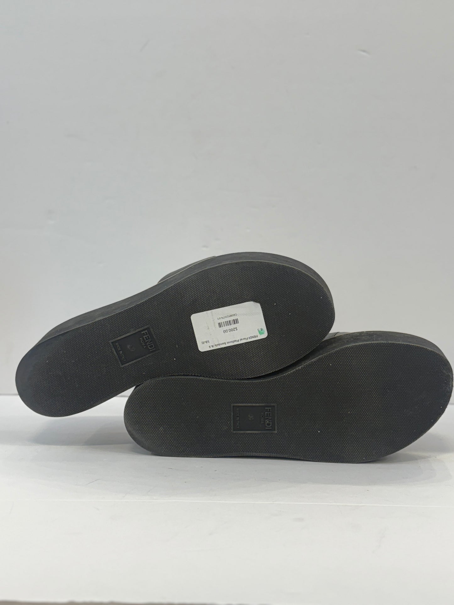 FENDI Floral Platform Sandals /8.5