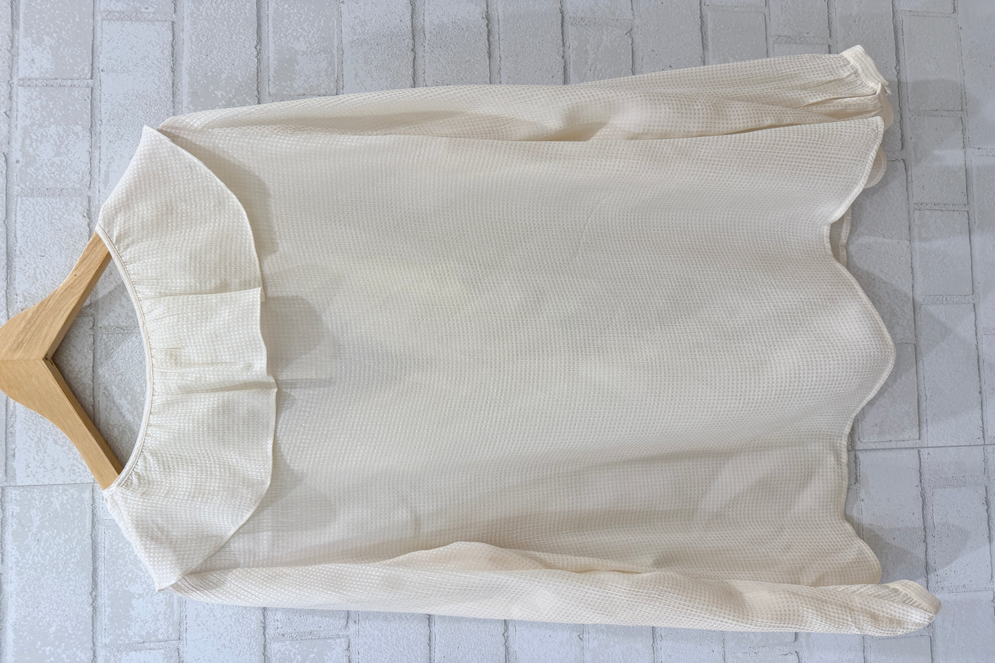 SEZANE LS Silk Buttoned Blouse / L-EU42