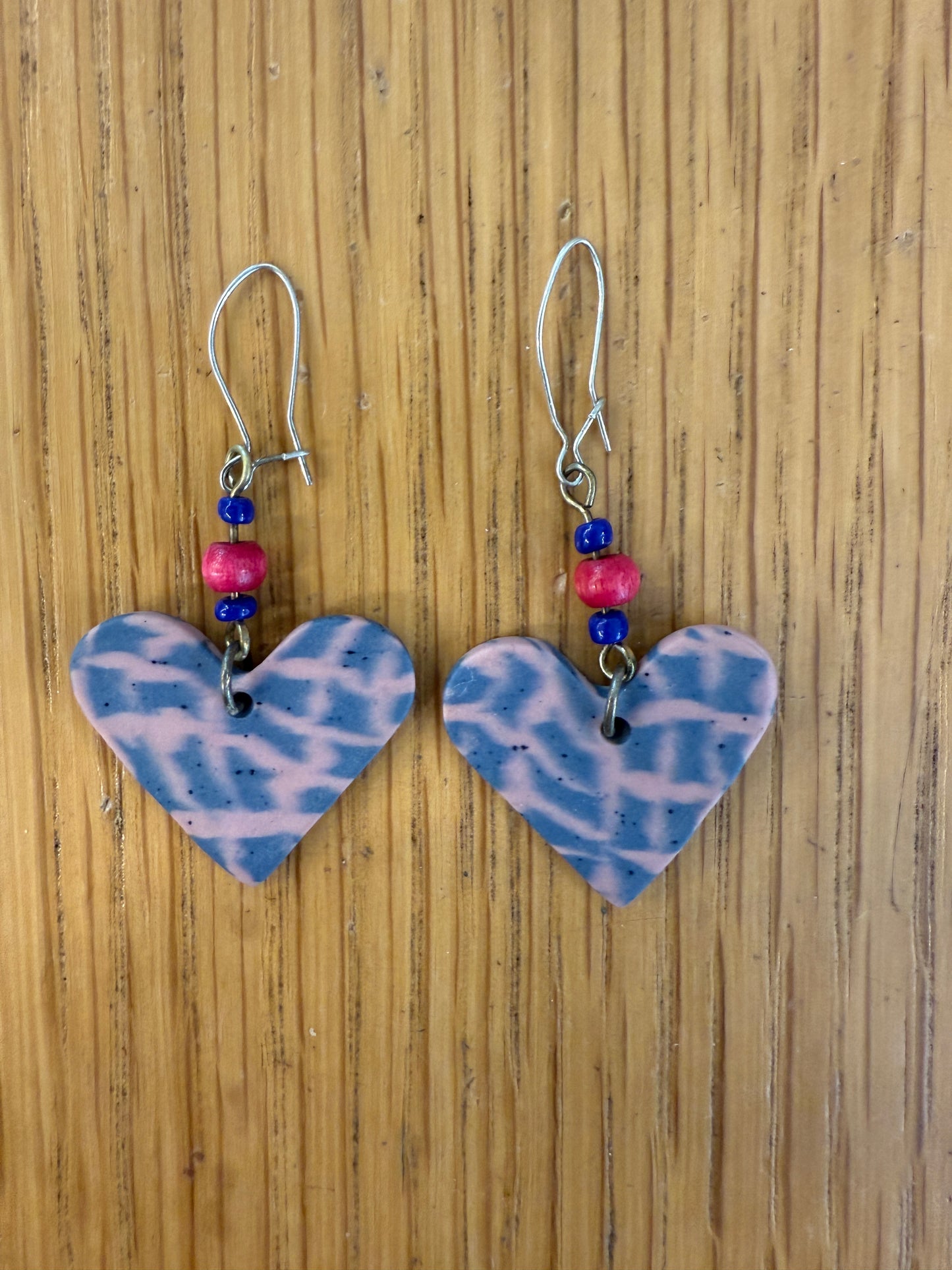 NO BRAND Heart Drop Earrings