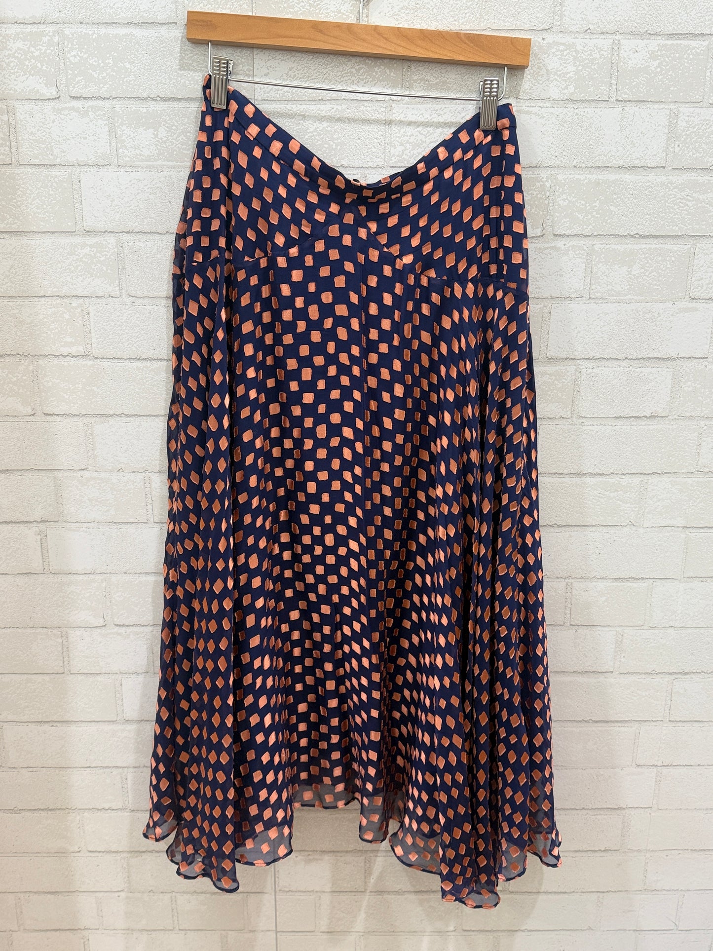 SALONI Silk Long Skirt/ US10-L