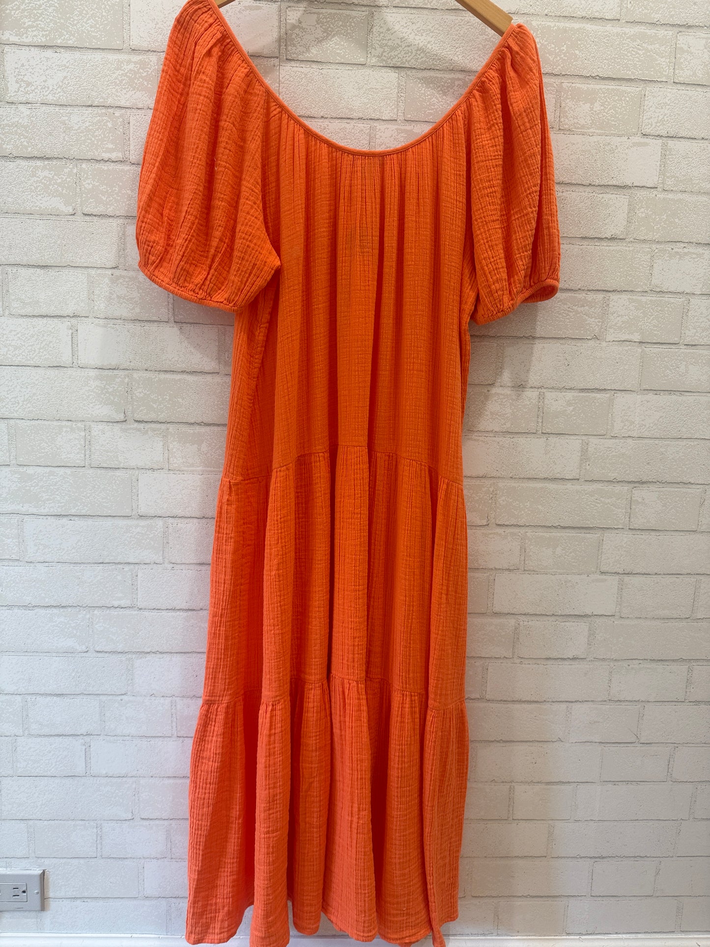 LILLY PULITZER NWT SS Maxi Orange Dress / M