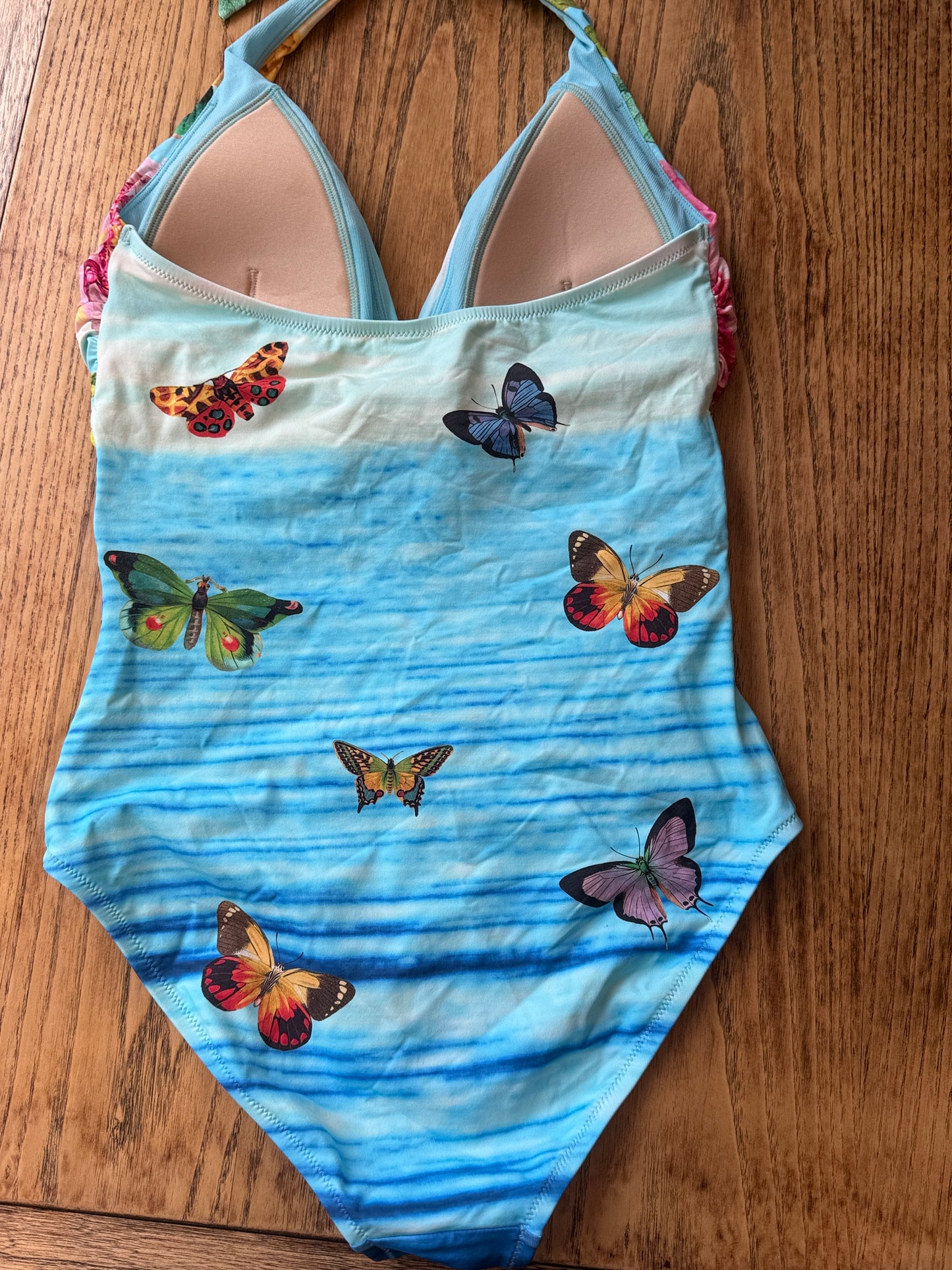 JOHNNY WAS Multicolored Twist One Piece Bathing Suit / S