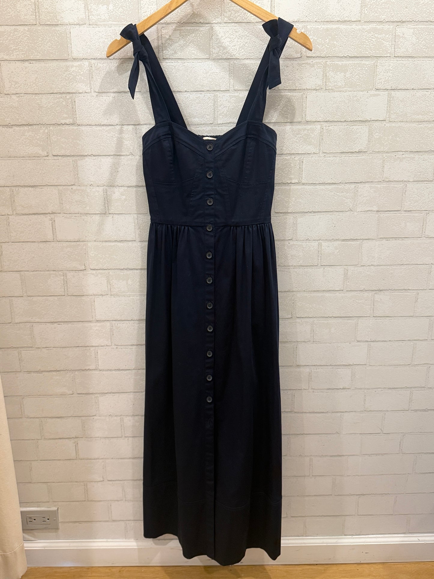 REBECCA TAYLOR Navy Strapped Buttonned Dress / S