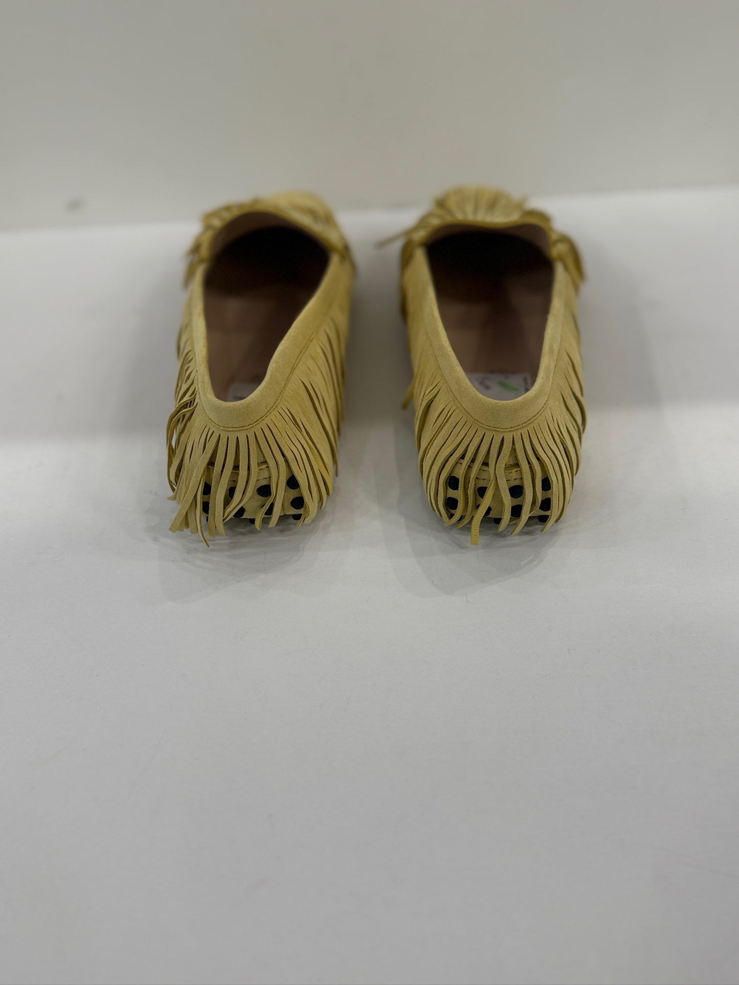 TOD'S NWT Suede Driving Yellow Loafers / US8