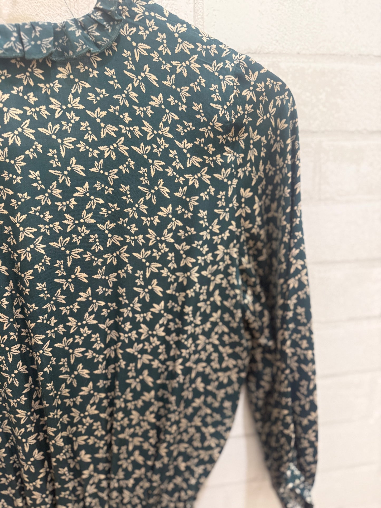 PETITE MENDIGOTE Flower Print Dress LS / S