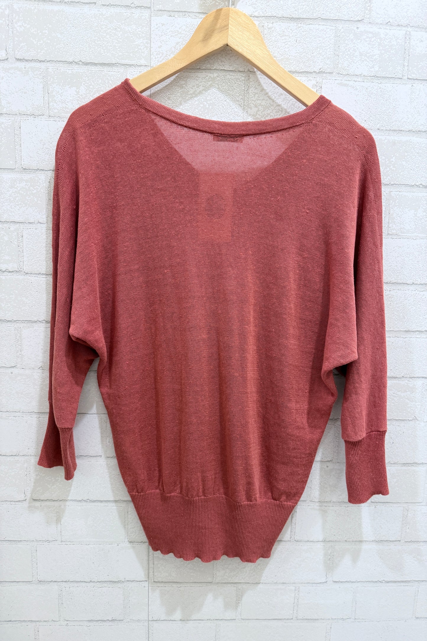 PESERICO Linen Blend V-Neck Sweater / S-IT40