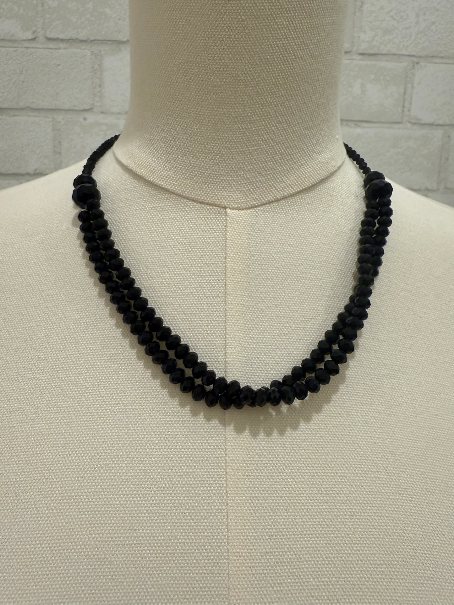 NO BRAND Black 2 rows necklace