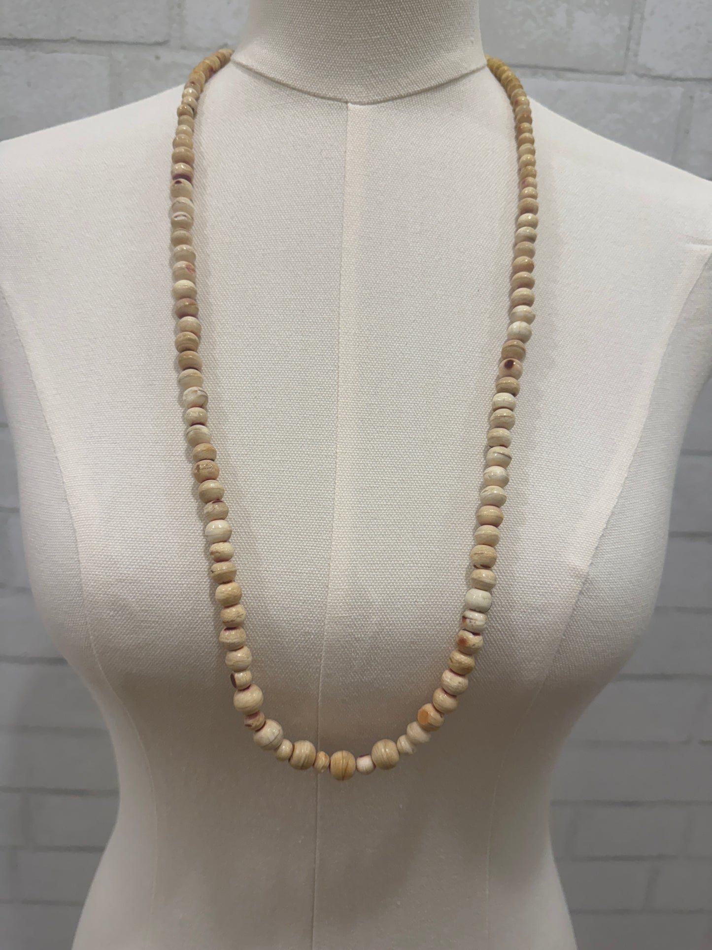NO BRAND Wood Beads Maxi necklace