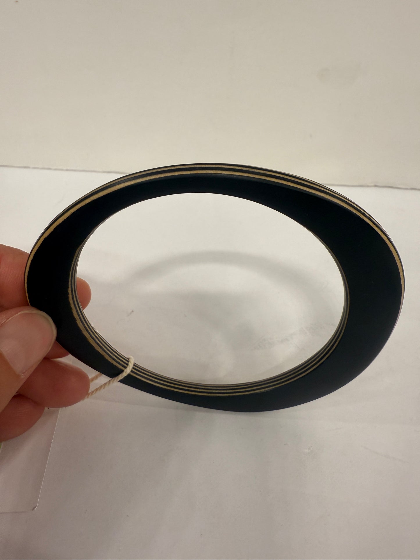NO BRAND Wood Black bracelet