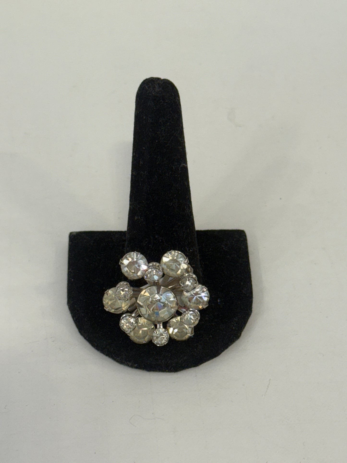 NO BRAND Sparkly Brooch Oval Flower