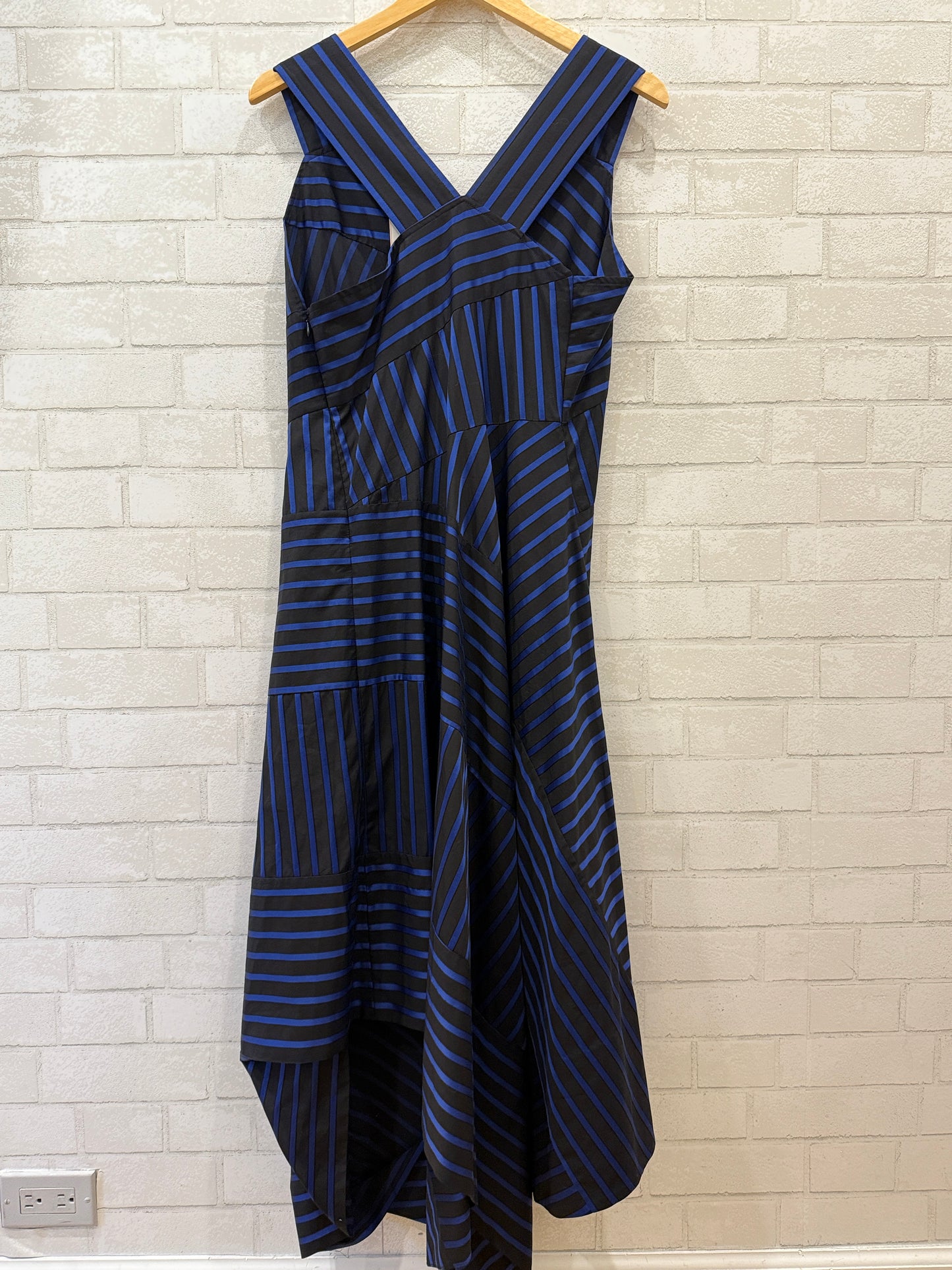 DEREK LAM NWT Long Stripped Dress/ 44
