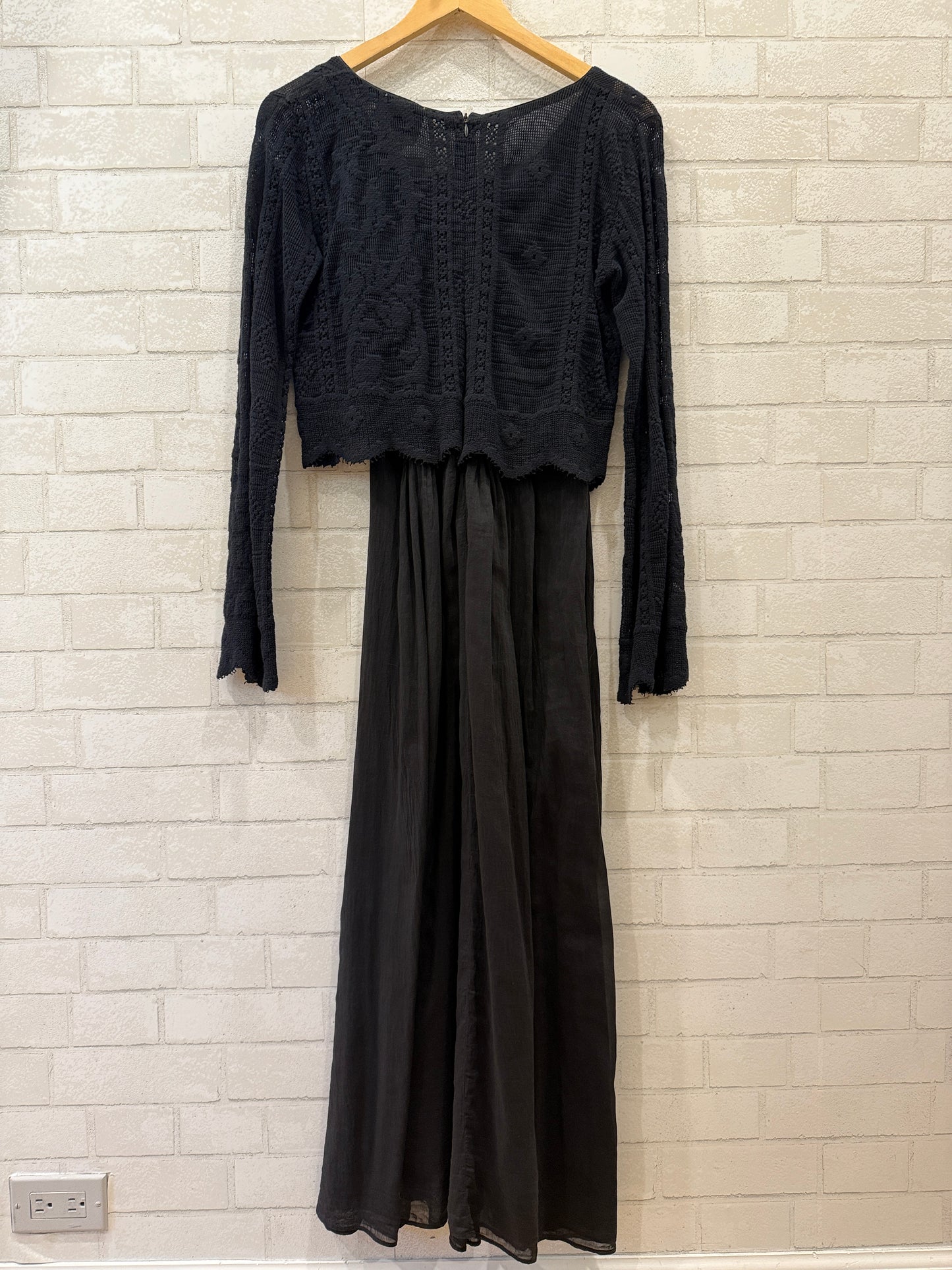 GIADA FORTE LS Embroided Top Long Dress/S