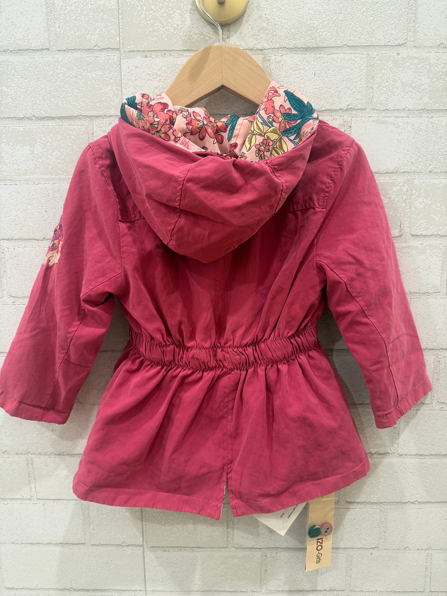 KENZO NWT Girl Pink Light Hooded Jacket / 3Y