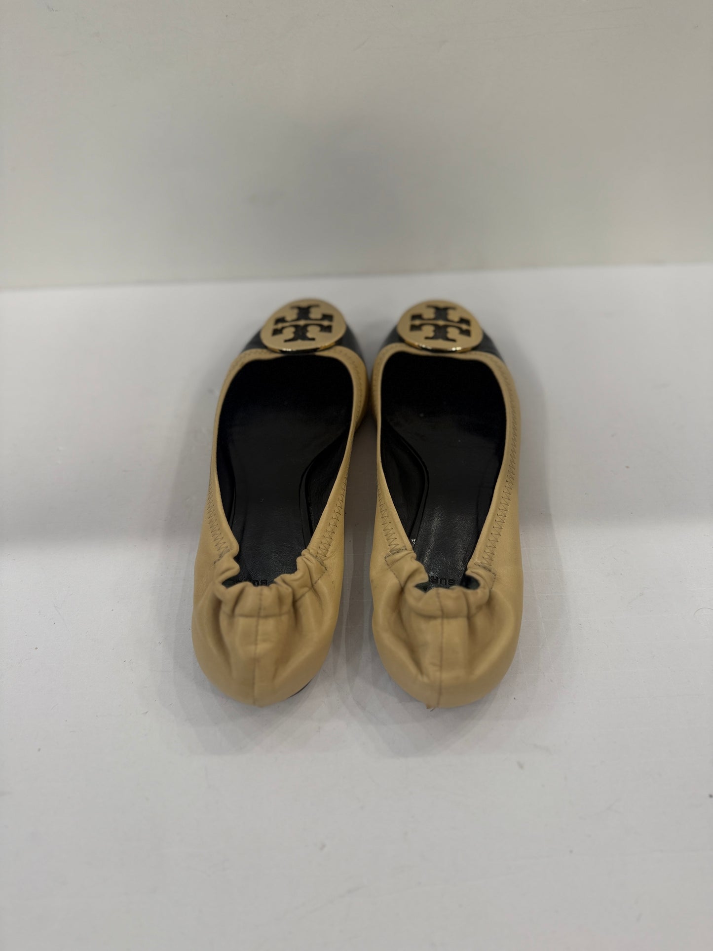 TORY BURCH Ballet Flat Beige&Black / Size 7