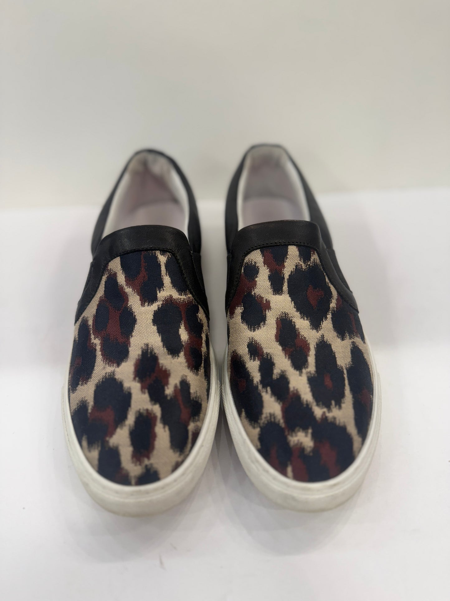 LANVIN Black Printed Pull-On Sneakers / 8.5US-39EU