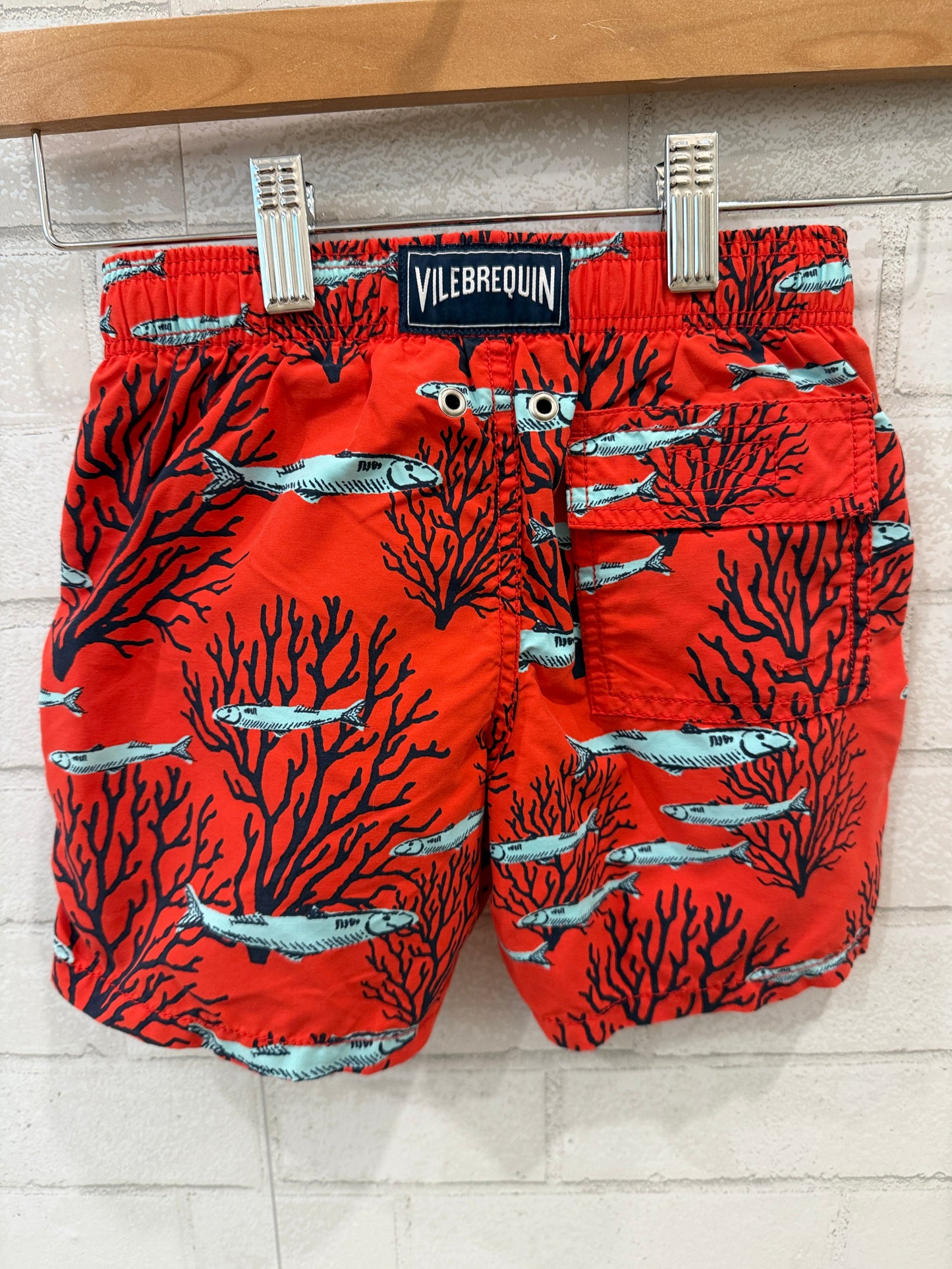 VILLEBREQUIN Fish Print Swim Shorts /6Y