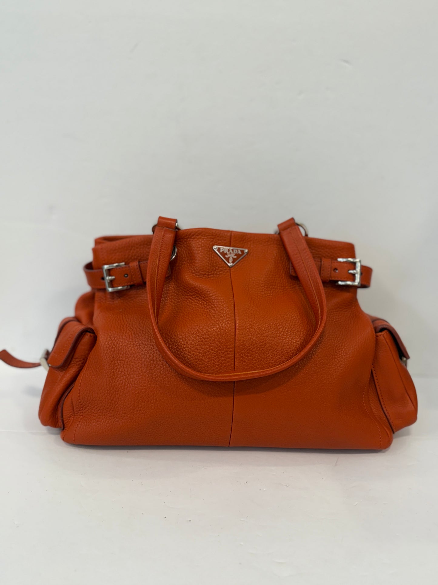 PRADA Vitello lether Daino Shoulder Bag