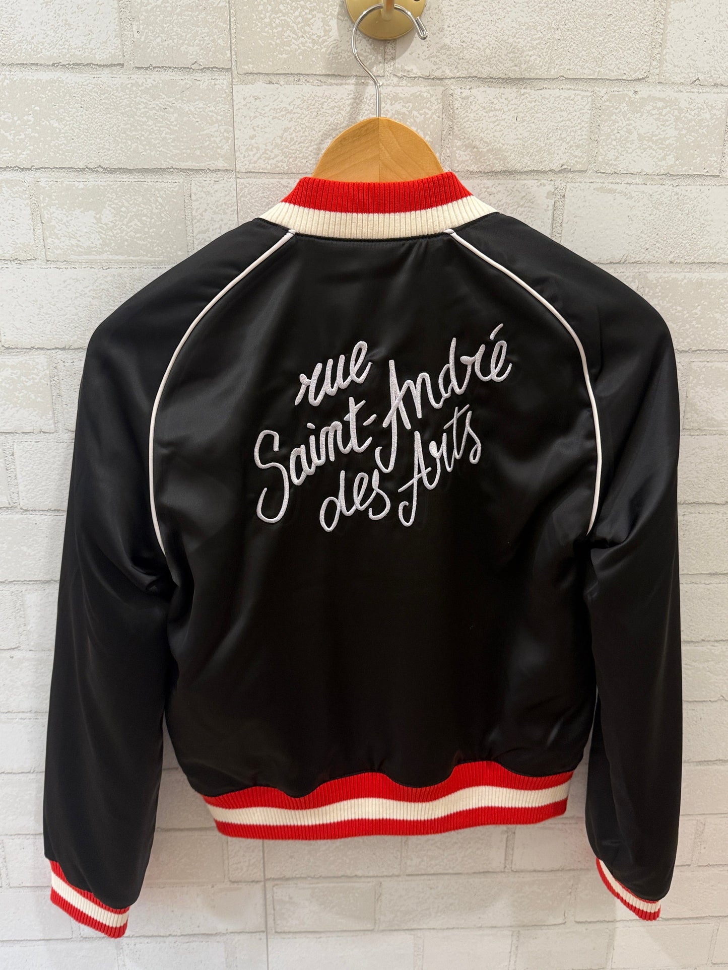 MAJE Enbroided Satin Bomber/ US:S-EU:36