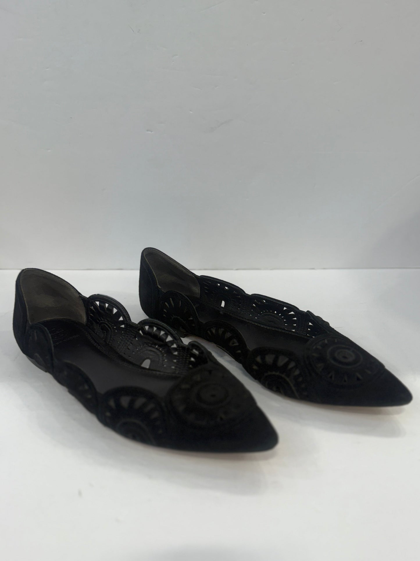 TORY BURCH Pointy Suede Ballerines/US9-EU40
