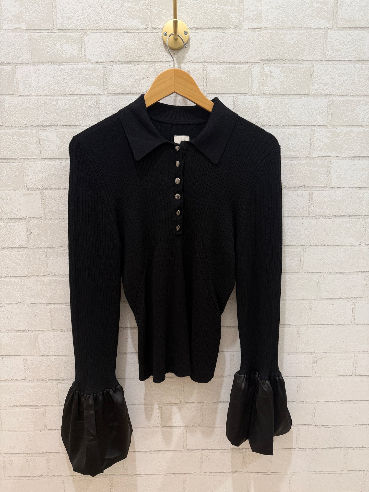 MAEVE NWT LS Satin Poignet Sweater/XL