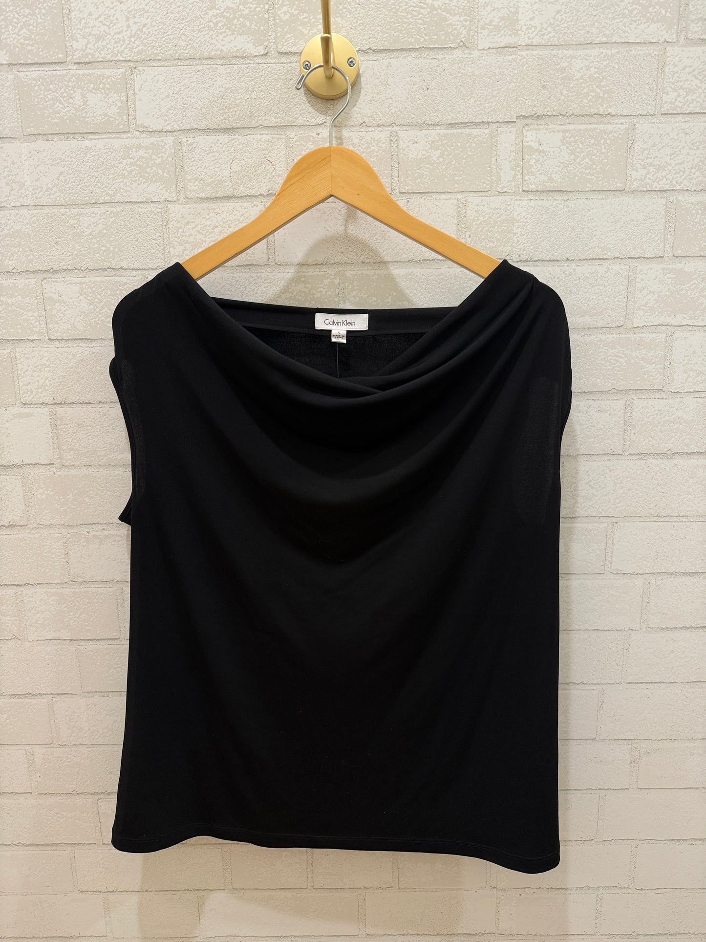 CALVIN KLEIN Sleeveless Cowl Top/L