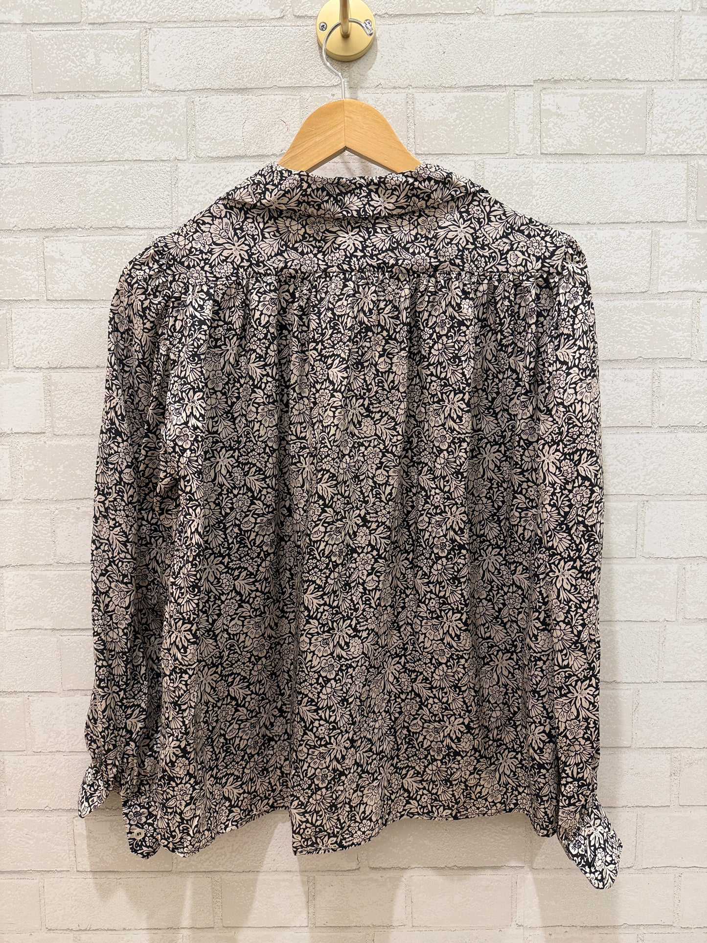 MASSCOB Silk VNeck LS Blouse/XS