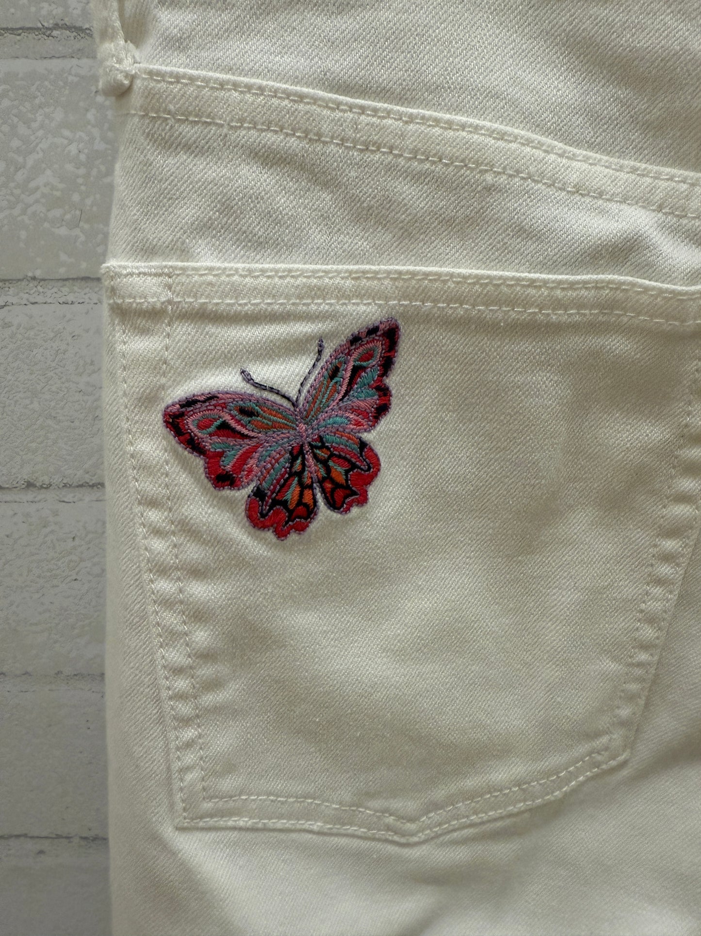 JOHNNY WAS White Cropped Straight Leg Jeans / M-US 30
