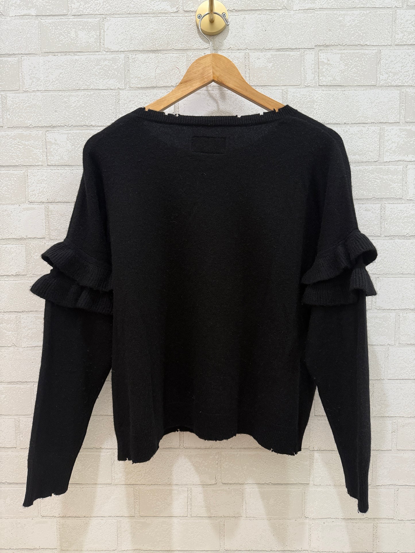 CURRENT ELLIOTT Cashmere Ruffle Sweater/ XS