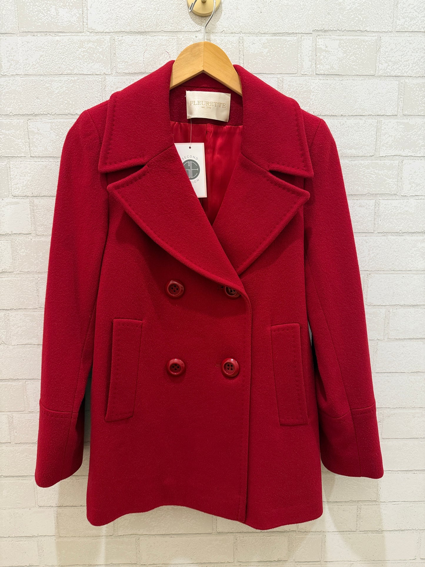 FLEURETTE Wool Coat With Big Buttons/ US:S-EU:2
