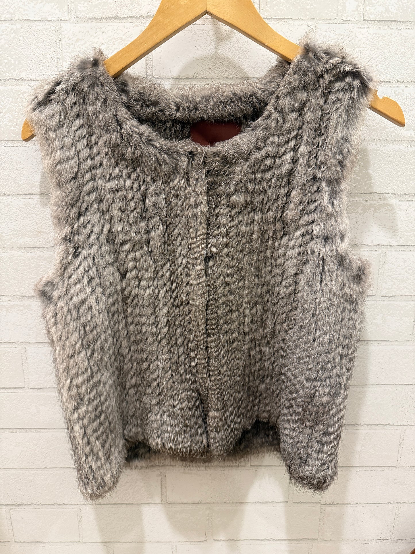 525 AMERICA Rabbit Fur Sleeveless Vest/S
