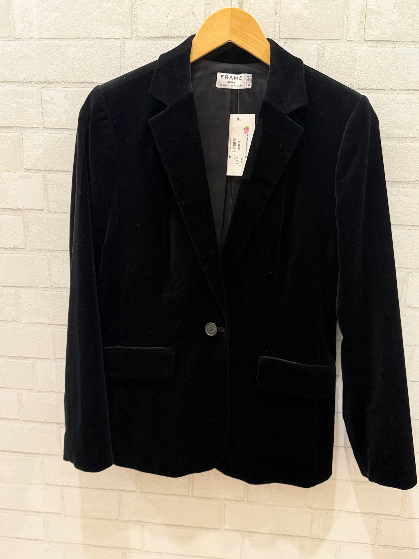 FRAME Velvet Blazer / M