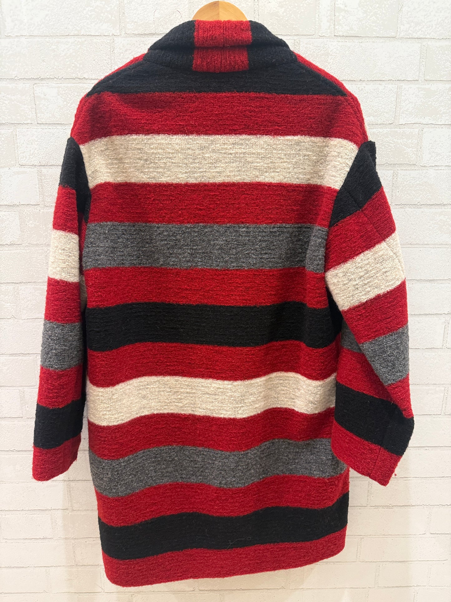 ISABEL MARANT Etoile Striped Wool Coat / S-EU36