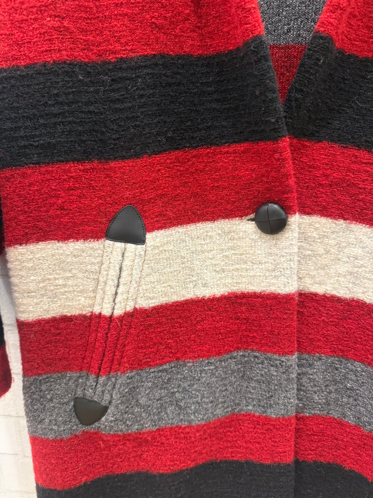 ISABEL MARANT Etoile Striped Wool Coat / S-EU36