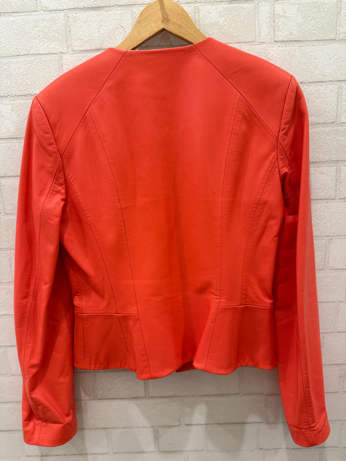 MICHAEL KORS LS Lambskin leather Jacket/ US10-L