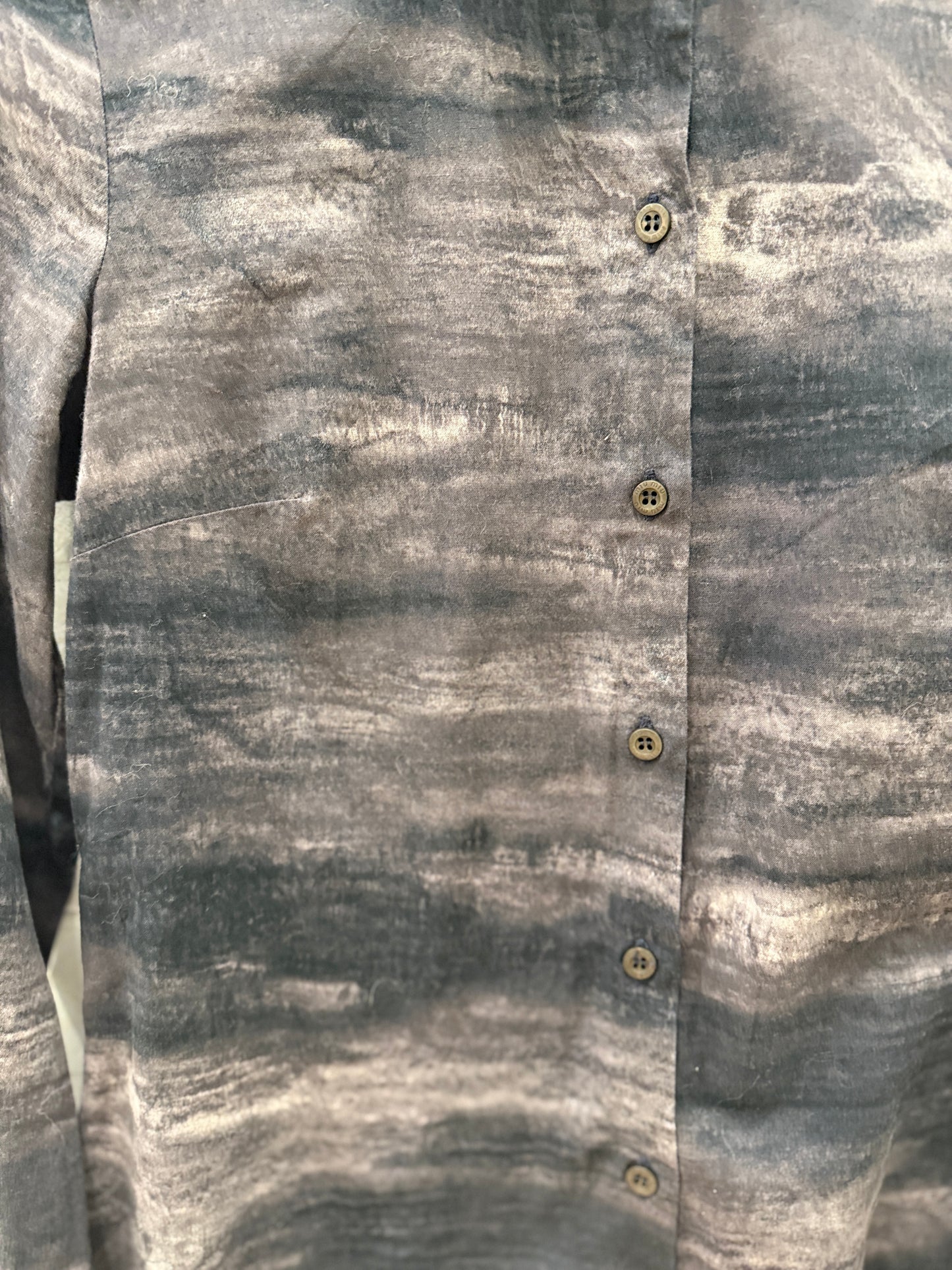 MIUMIU printed button down Shirt / M - IT42