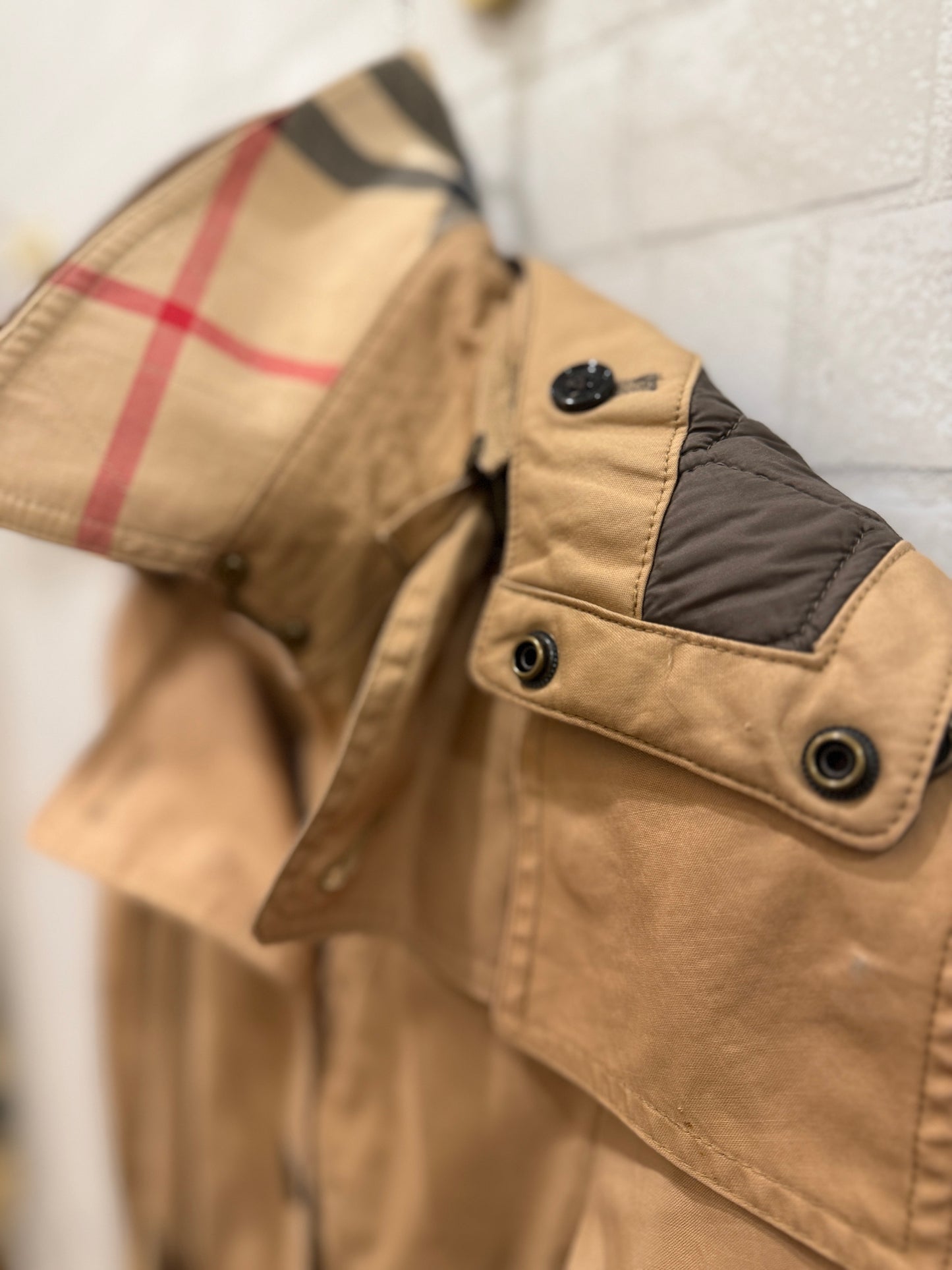 BURBERRY Trench Coat With Hood/ US M-EU38