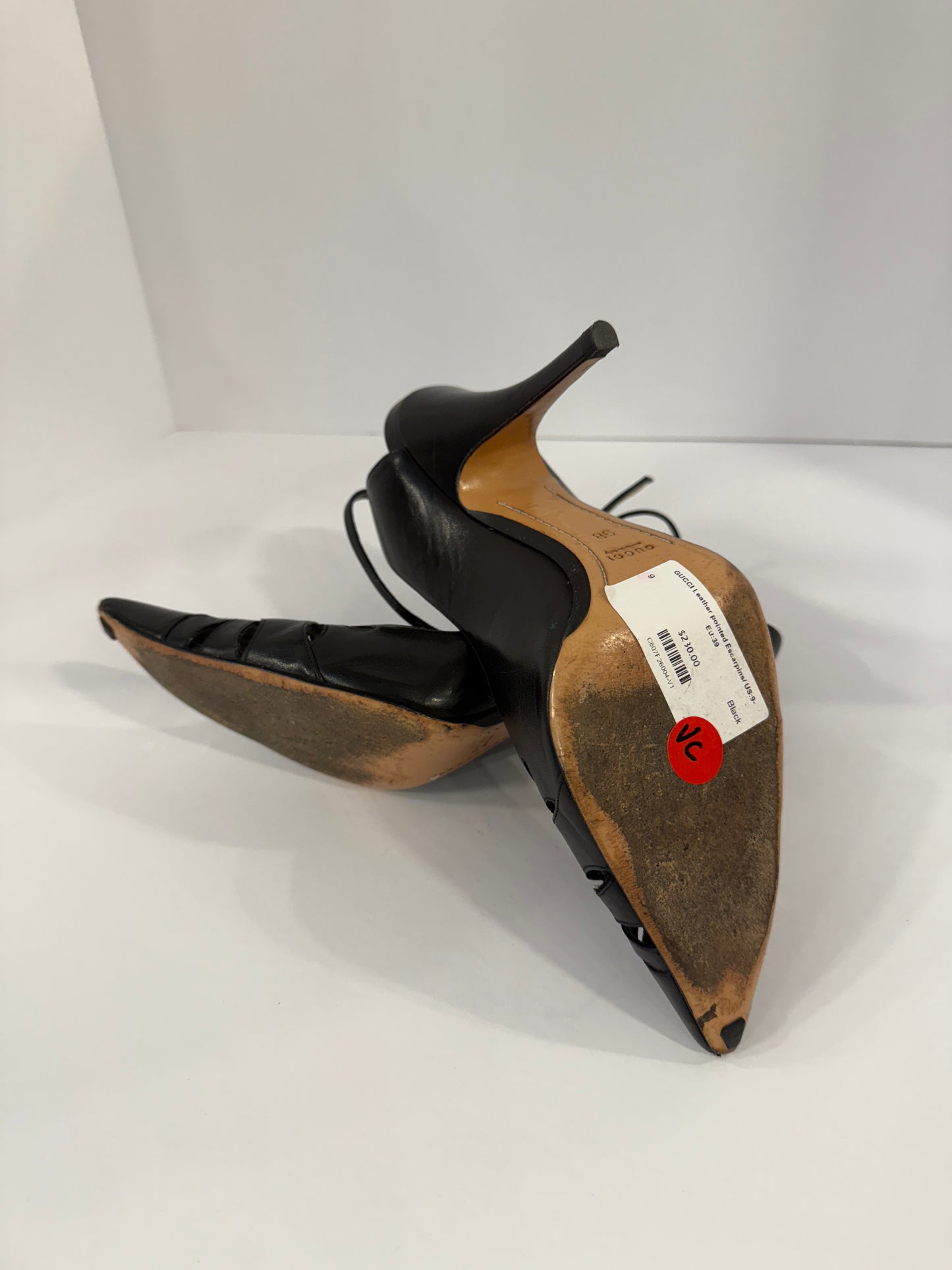 GUCCI Leather pointed Escarpins/ US:9-EU:39