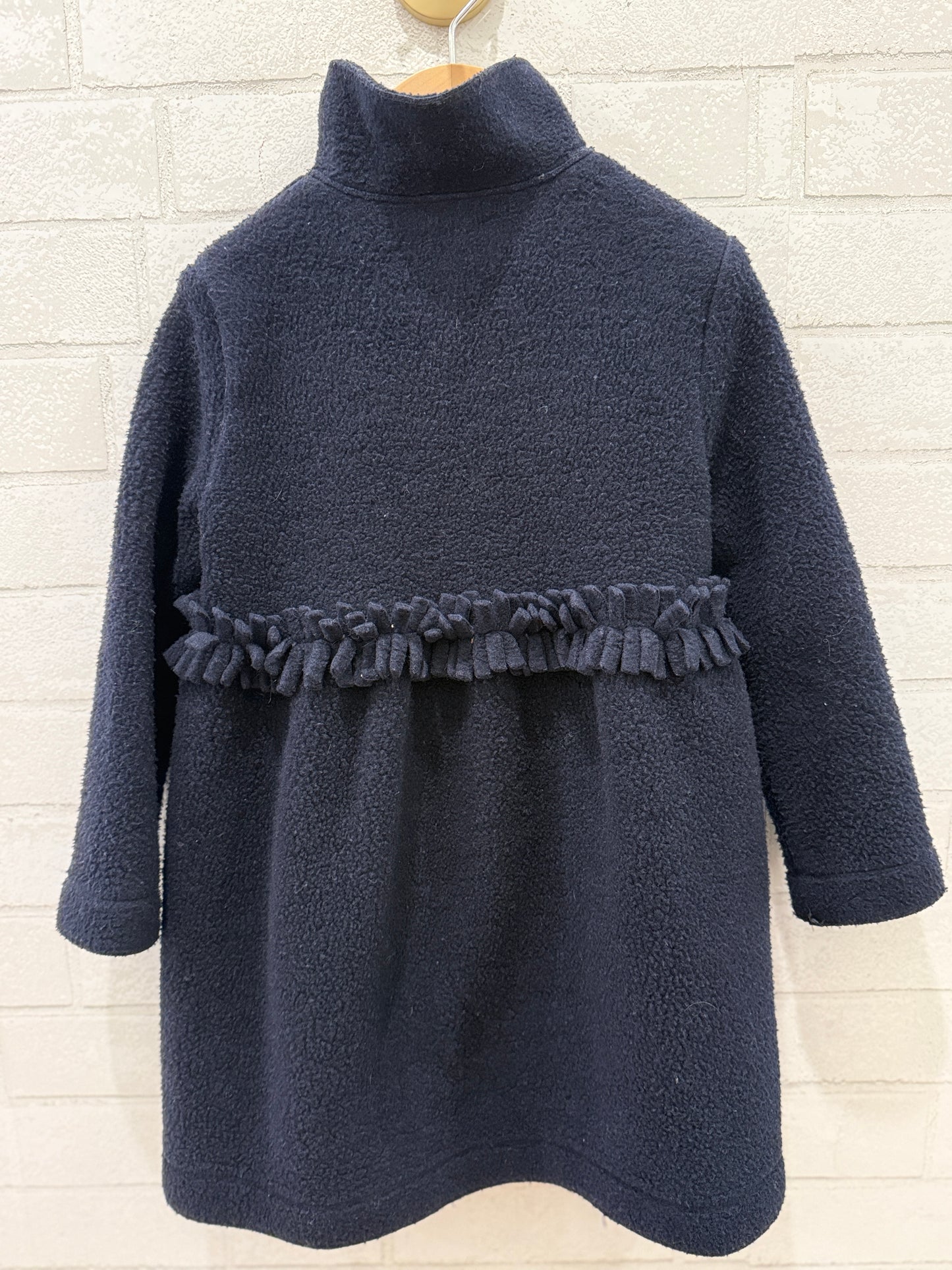 IL GUFO Long Velvet Clip Coat/ 4Y