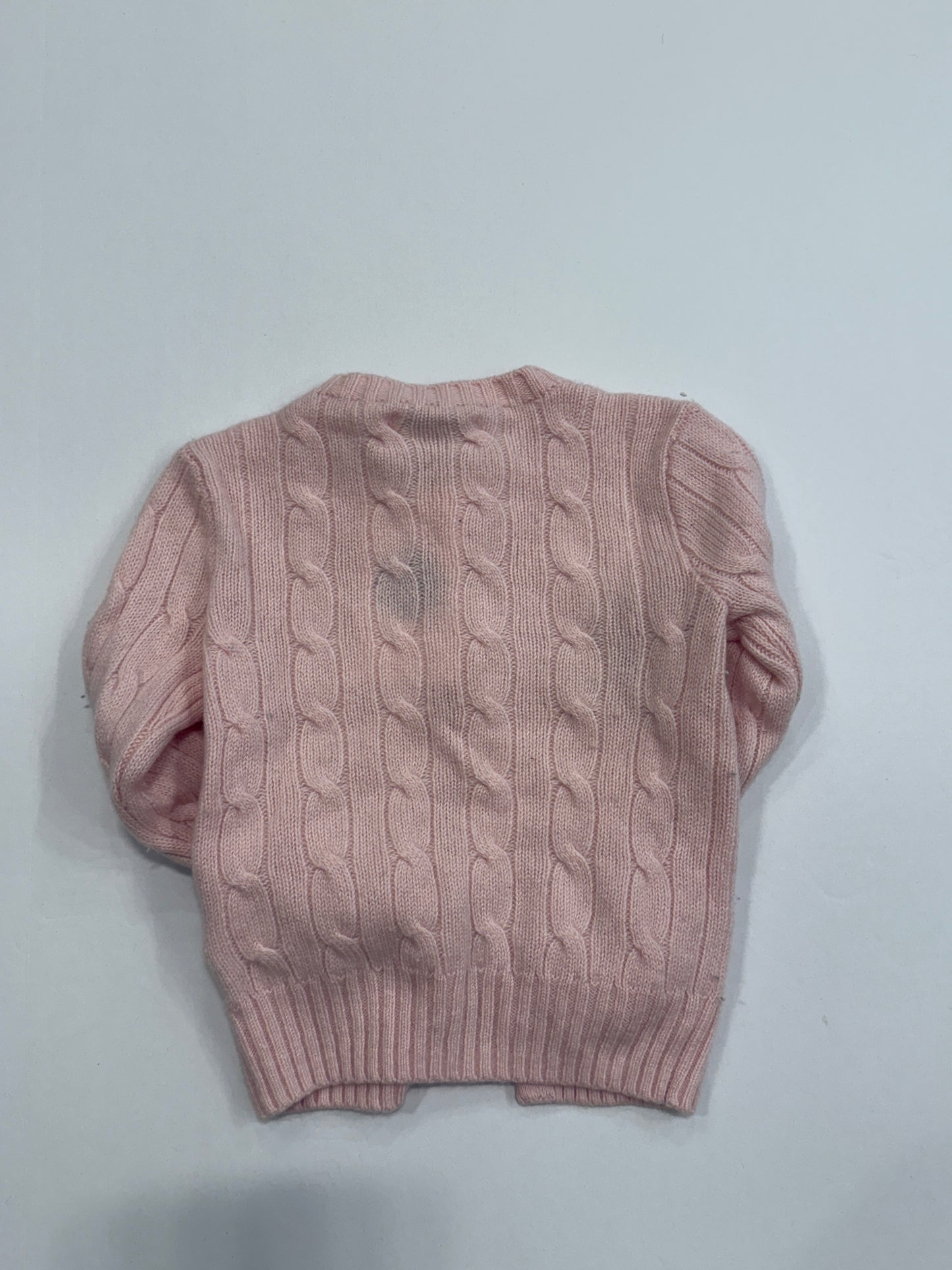 RALPH LAUREN Button up Girls Cardigan With one Patch/ 12M
