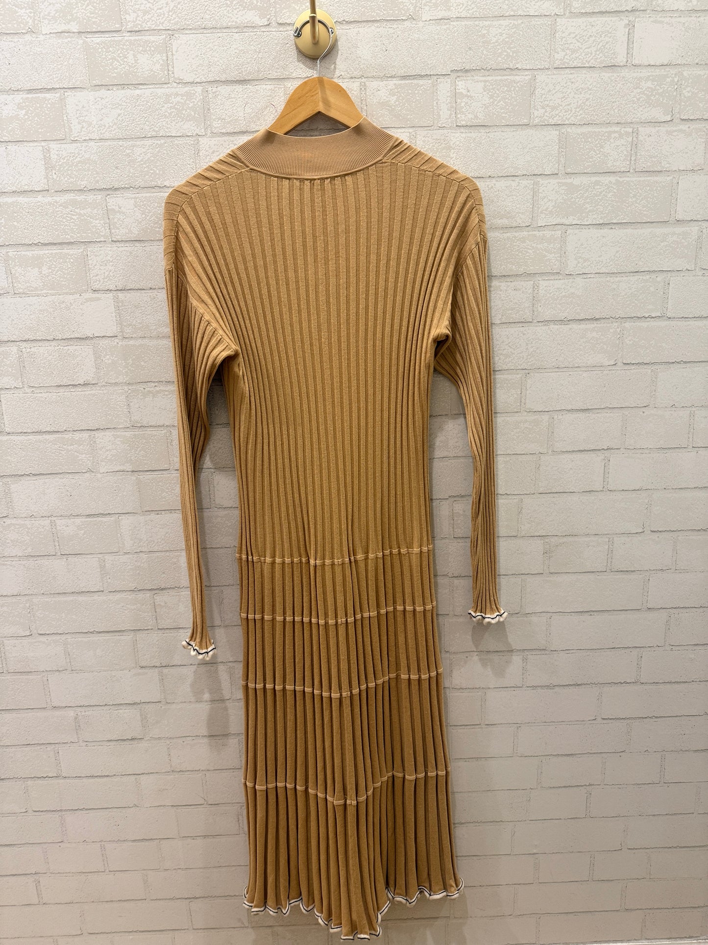PROENZA SCHOULER LS Silk Plinted Midi Dress/M-40